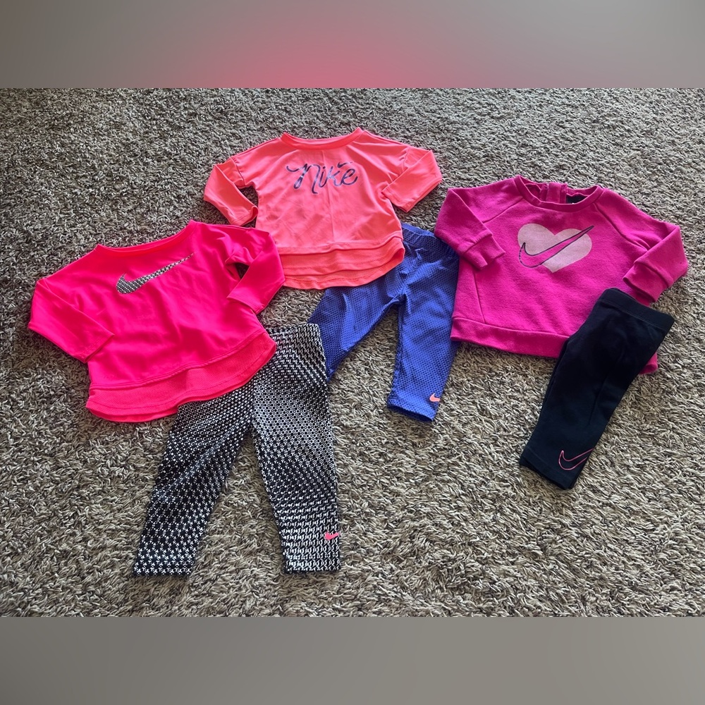 Girls Nike 2pc Outfits- Size 12 Months
